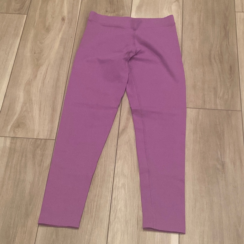 EUC Girls Size 12 Primary Brand Leggings Teen Tween Solid Purple